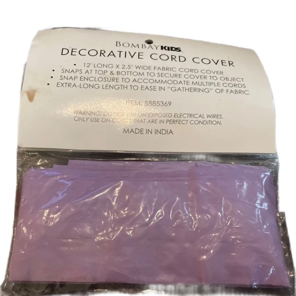 Bombay kids purple decorative cord cover - Picture 1 of 4